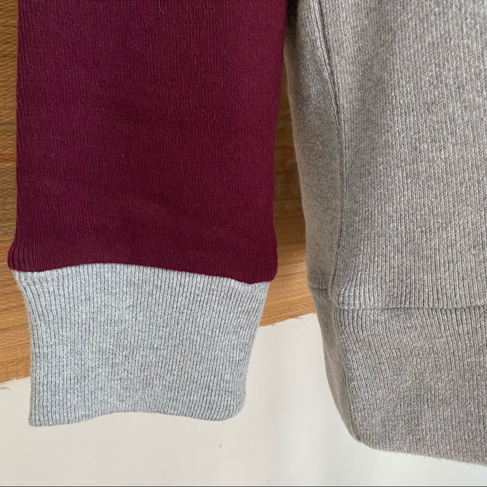 J. Peterman Suede Elbow Patch Rugby Raglan Sweatshirt - Picture 13 of 14
